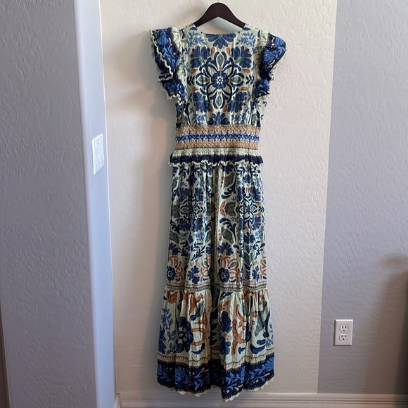 FARM Rio Ocean Tapestry Midi Dress- SM - Picture 9 of 12